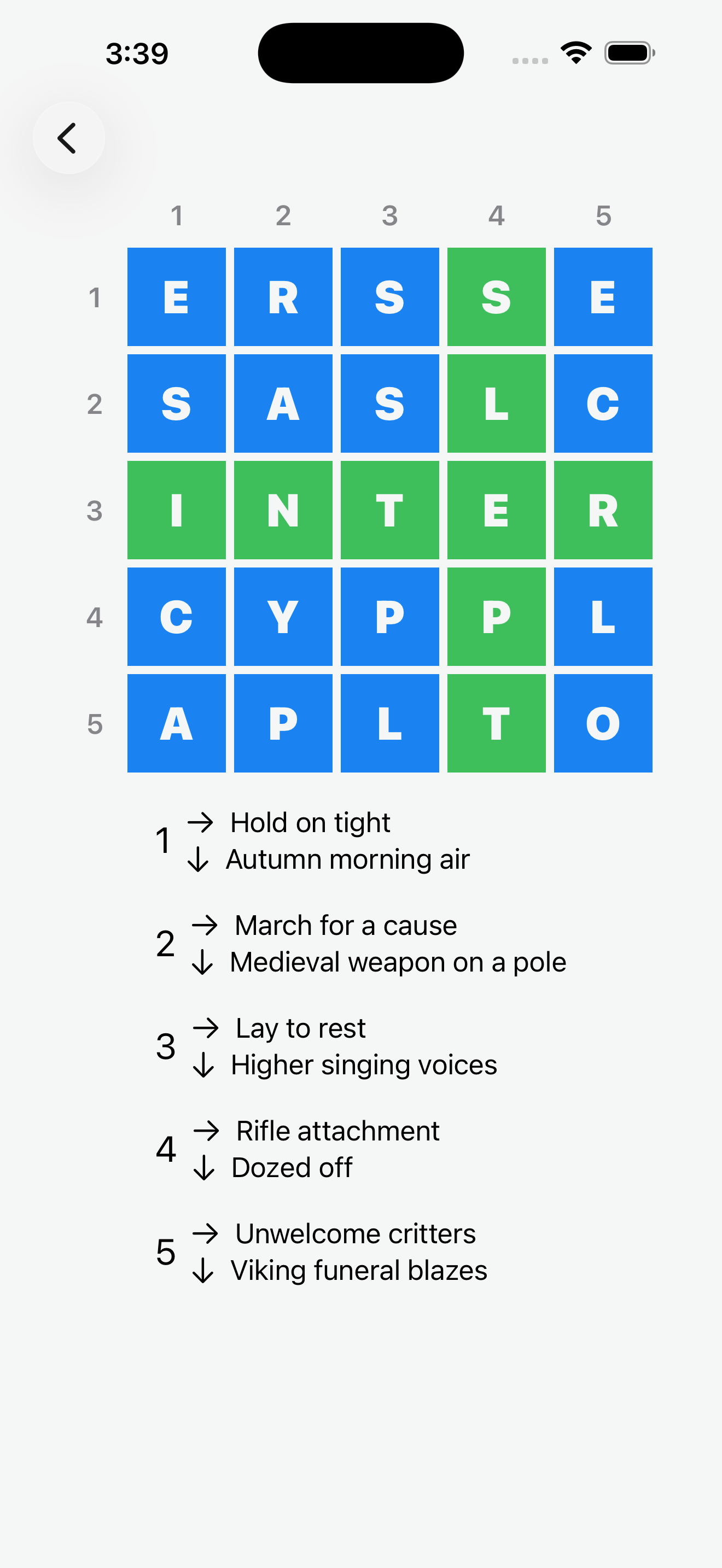 LexiGrid 5x5 Screenshot 1